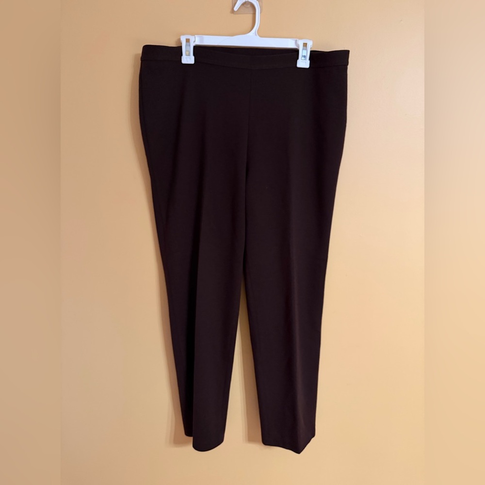 Luisa Spagnoli Italuan Wool brown Straight-Leg Pants, 52 ITA= US 18